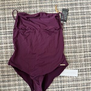 Stella McCartney Plum One-Piece Swimsuit